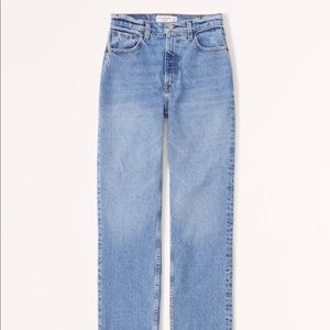 Abercrombie 90s ultra high rise straight jean